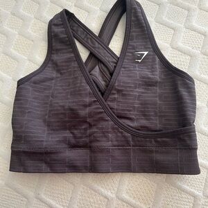 Gymshark Charcoal Cross-Back Sports Bra